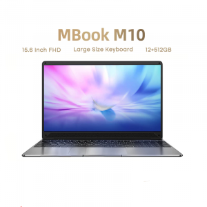 Laptop MBook M10 15.6 Inch FHD Intel Celeron N5095 Core 12GB ROM 256/512GB Notebook Gaming Computer Windows 10 For Students